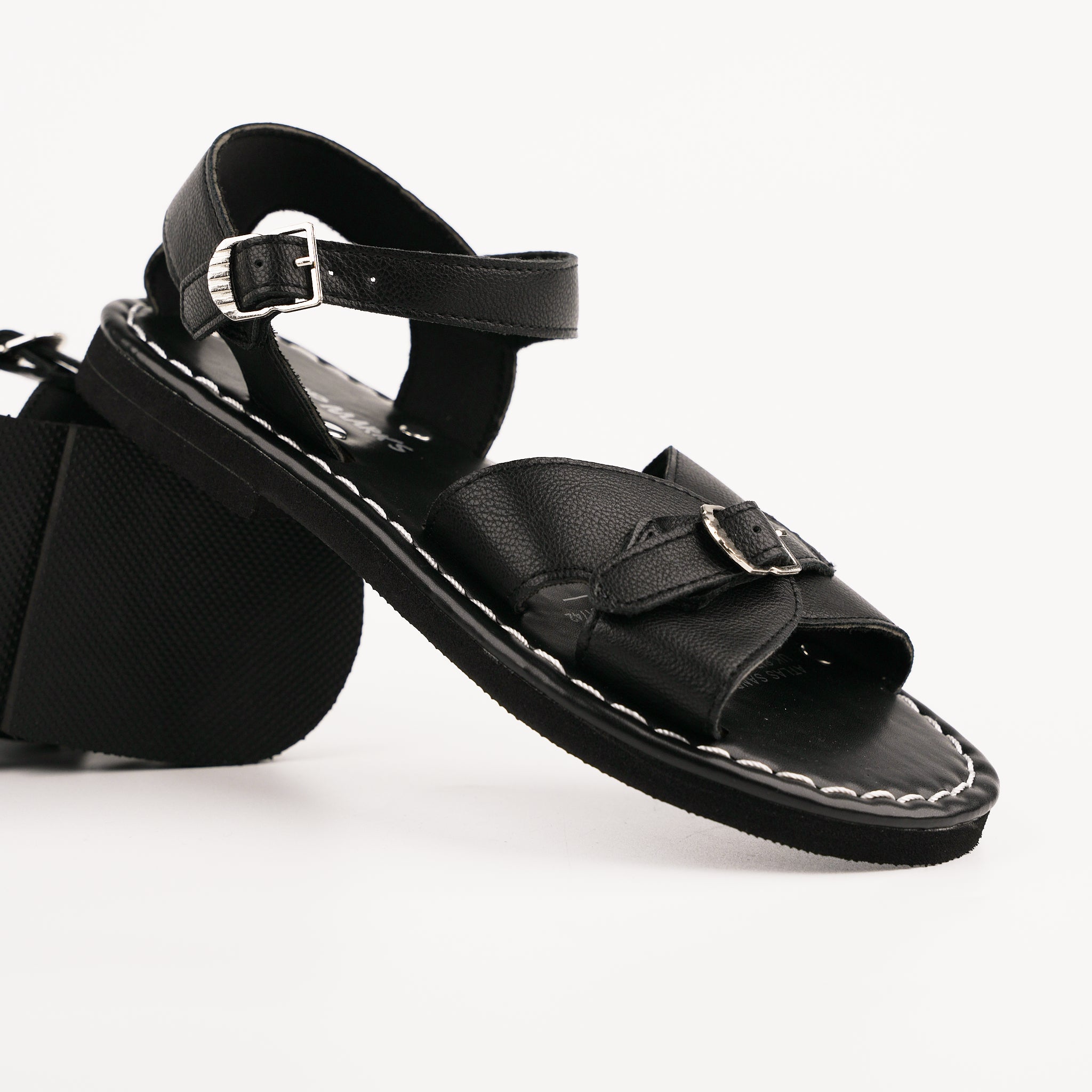 Orders black roman sandals