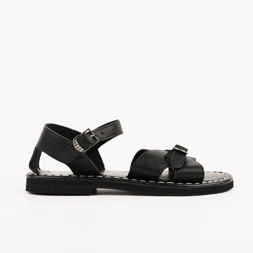 Atlas Junior/Senior Roman Sandals | Black | Back To School Roman sandals