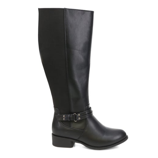 Eden Knee High Boots - Wide Fit | Black | Womens Knee high boots