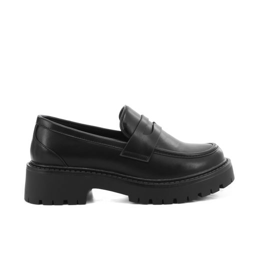 Ginger Wide Fit Loafers | Black | Womens Loafers