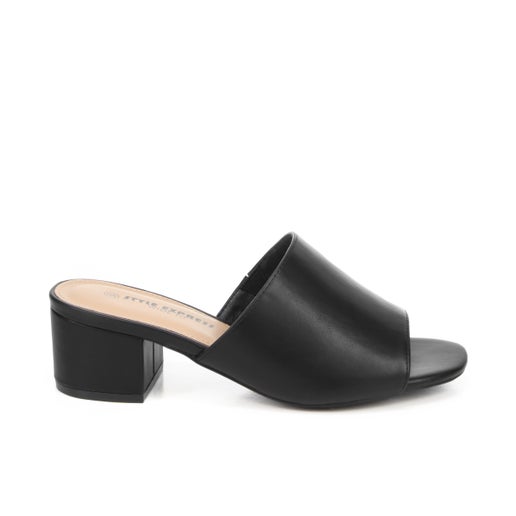 Gracie Block Heels - Wide Fit | Black | Womens Heeled sandals