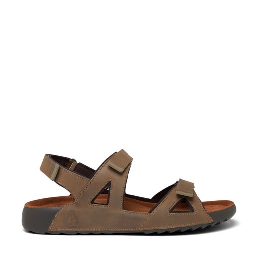 Harlow Leather Sandals | Beige | Womens Flat sandals