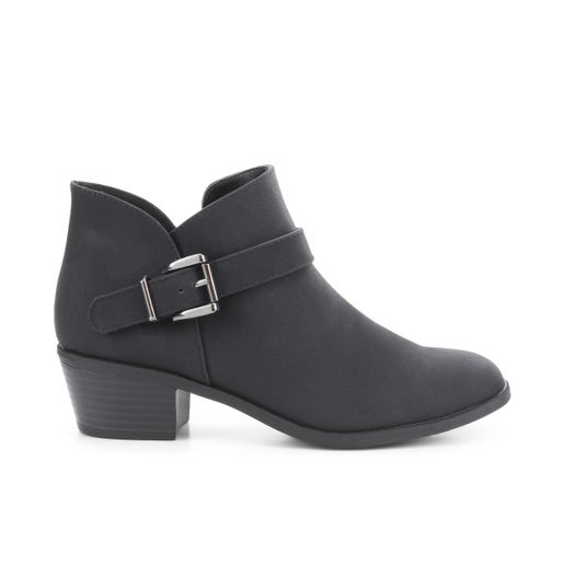 London Rebel Lombre Ankle Boots | Black | Womens Ankle boots