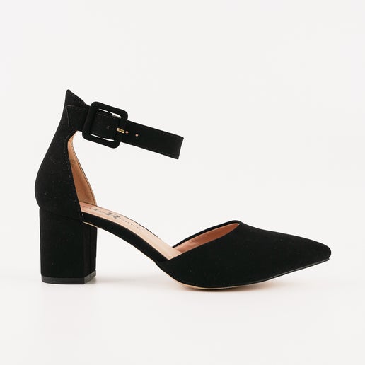 London Rebel Lunchtime Heels | Black | Womens Closed toe heels