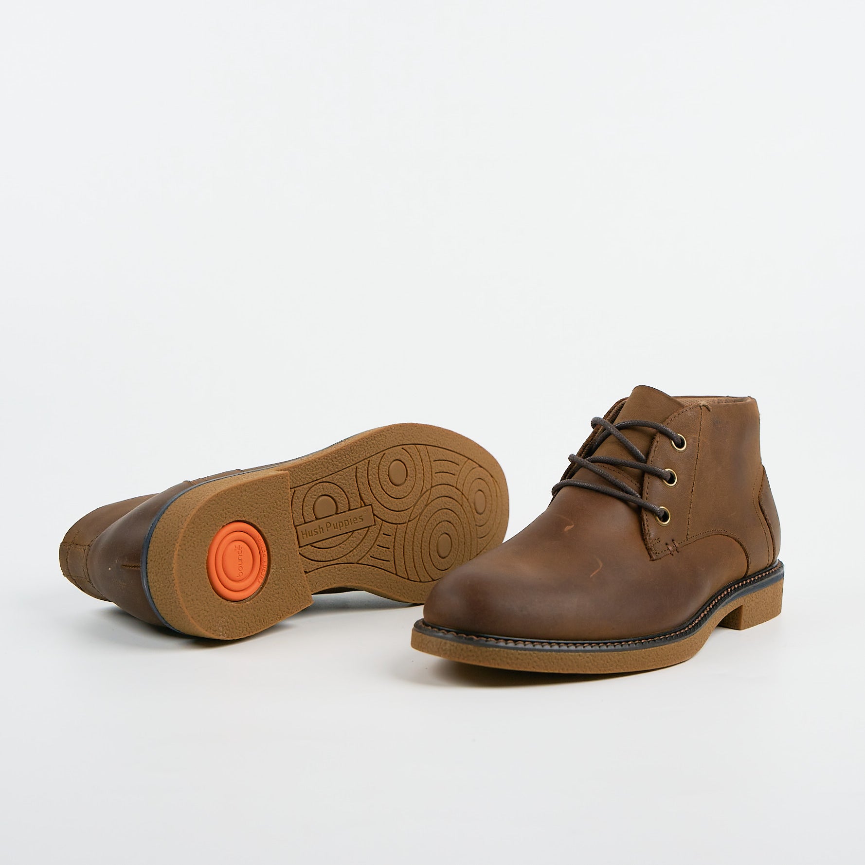 Michigan Leather Chukka Boots Brown Mens Boots