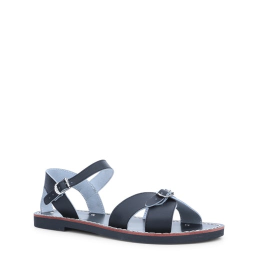 Neptune Junior Roman Sandals | Black | Back To School Kids sandals