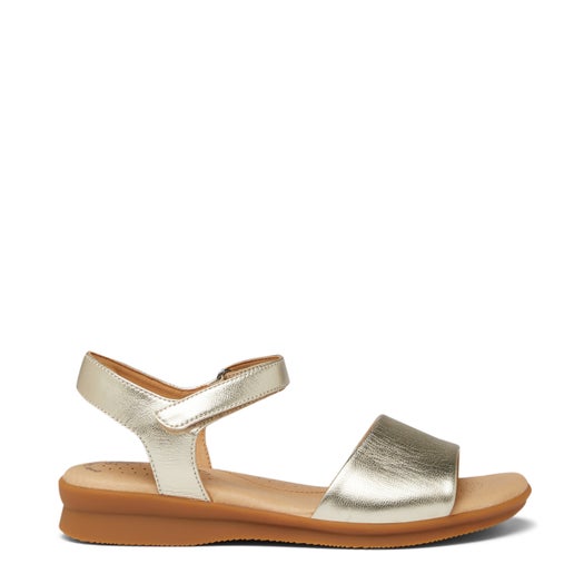 Nigella Leather Sandals | Beige | Womens Flat sandals