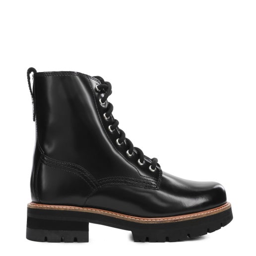 Orianna Hi Leather Boots | Black | Womens Ankle boots