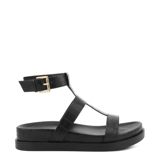 Oshea Sandals | Black | Womens Flat sandals