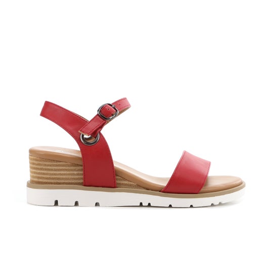 Paloma Rossi Raven Wedges | Red | Womens Heeled sandals