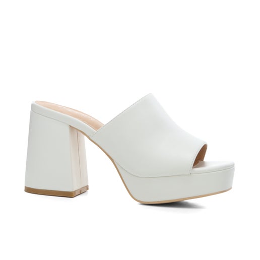 Portia Heels | White | Womens Heeled sandals