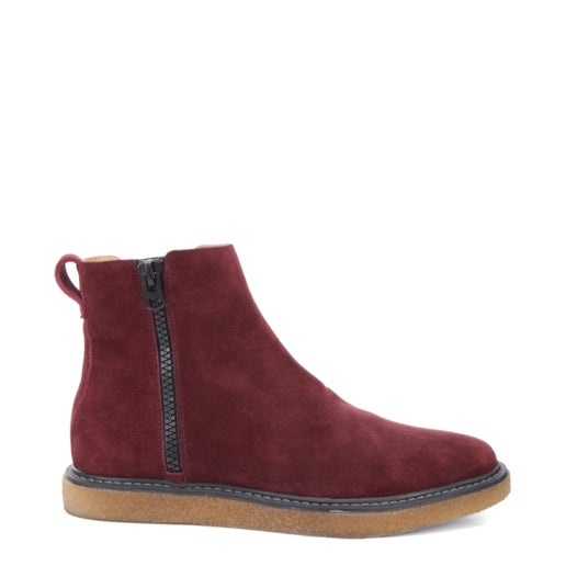 Silvio Suede Ankle Boots | Red | Mens Boots