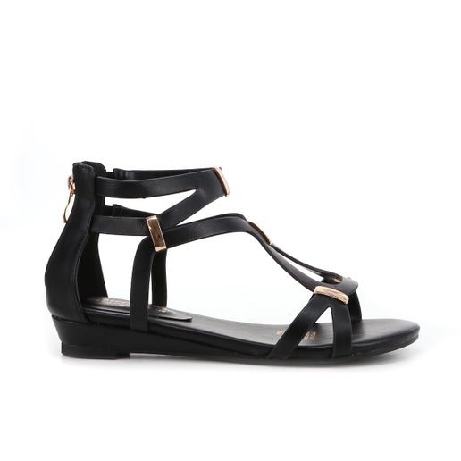 Step On Air Chelsea Sandals - Wide Fit | Black | Womens Flat sandals