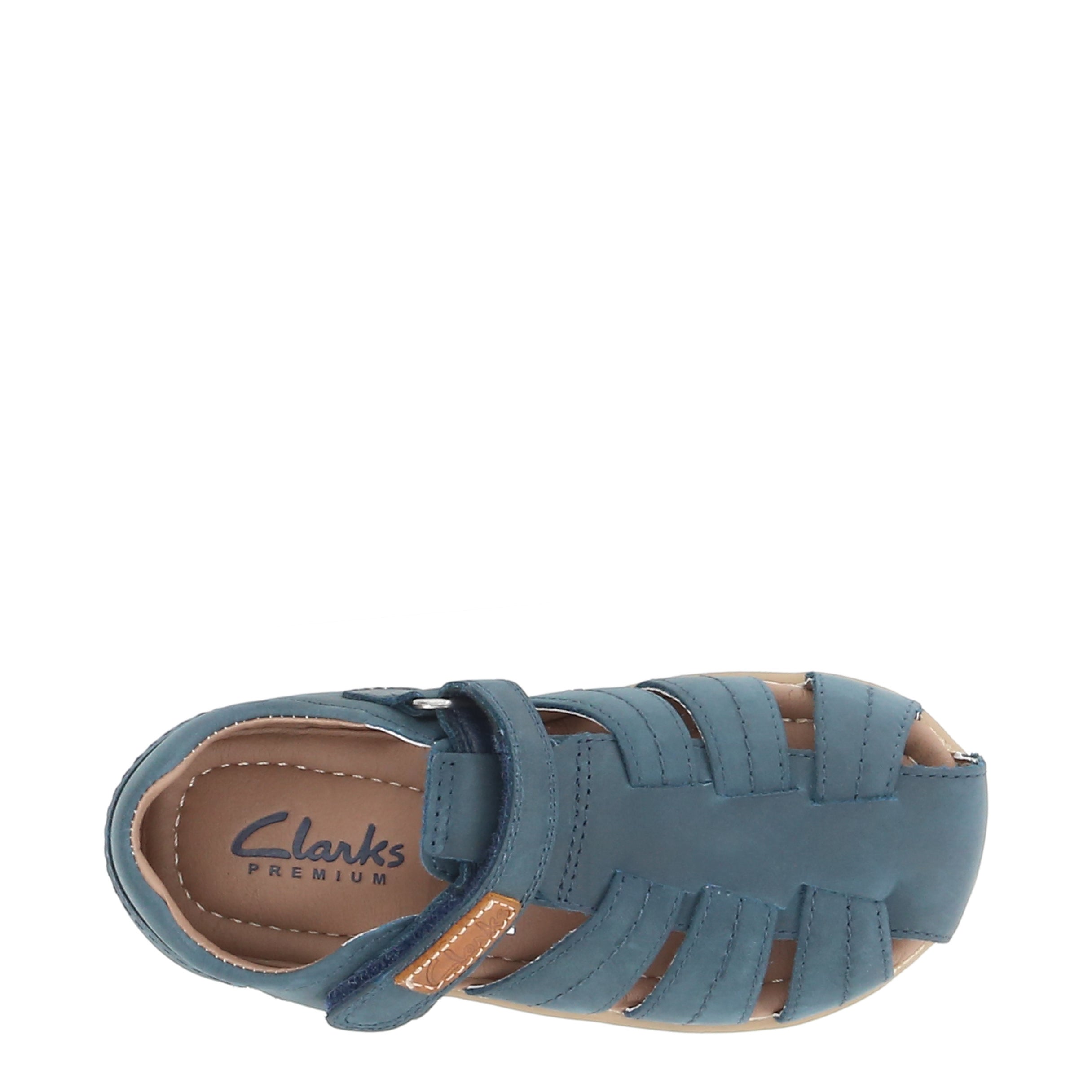 Clarks flip flops kids brown online