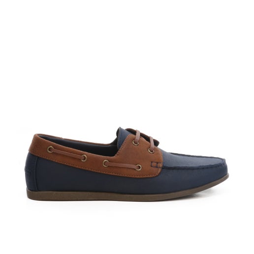 Uncut Benito Lace Up Shoes | Blue | Mens Boat Shoes