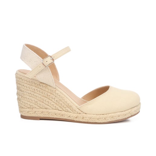 Willow Espadrille Wedges | Cream | Womens Heeled sandals