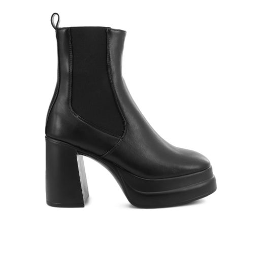 Zeppelin Platform Boots | Black | Womens Ankle boots